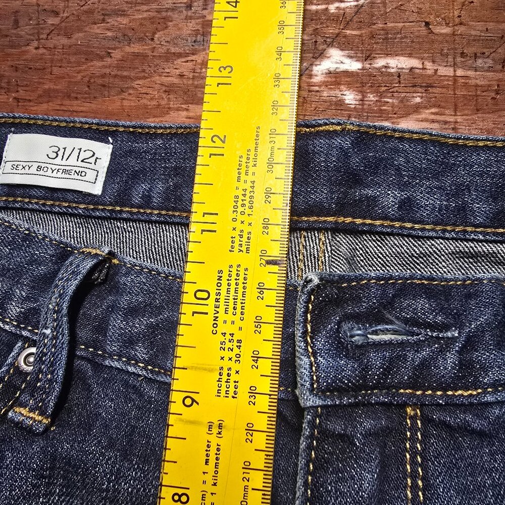 Women's GAP Sexy Boyfriend distressed Jeans size 31/12R - Picture 8 of 10